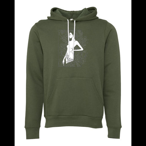 Black and white Bella canvas hoodie 3719